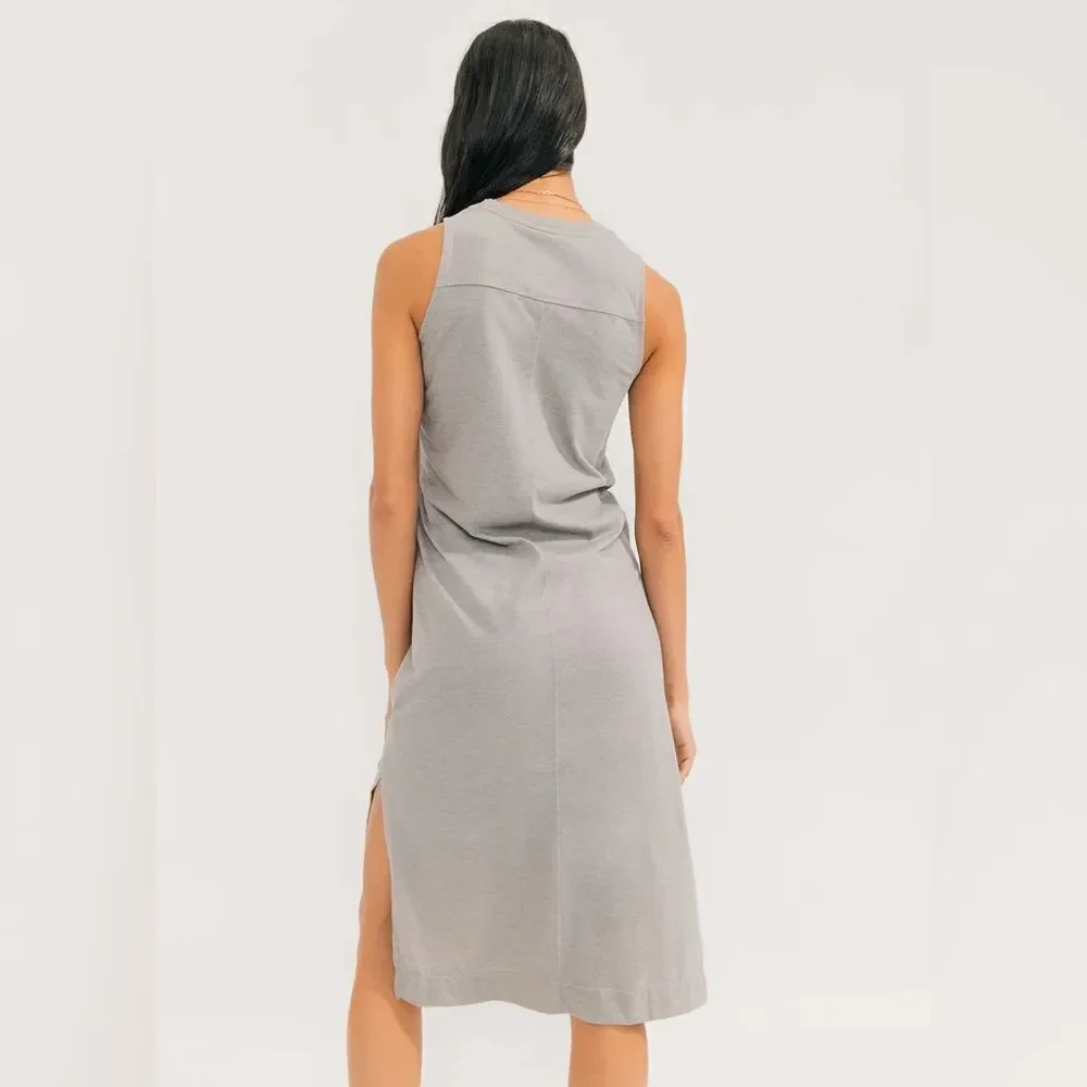 🔥Easy standard Relaxed Midi Muscle Dress sz medium  New